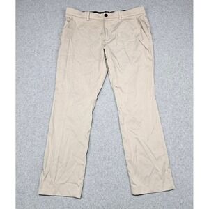 MSX by Michael Strahan Mens Khaki Performance Chino Pants 36x30 Stretch Tan